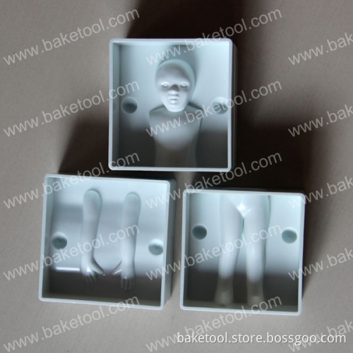 Plastic Children&Boy Body Shape Mold Fondant Cake Tools